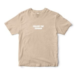 Follow The Sunnah Short Sleeves Shirt - Beige, S