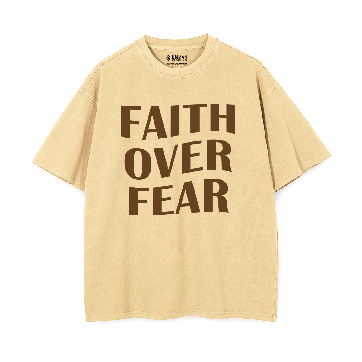 Faith Over Fear Oversized Drop Shoulder Shirt