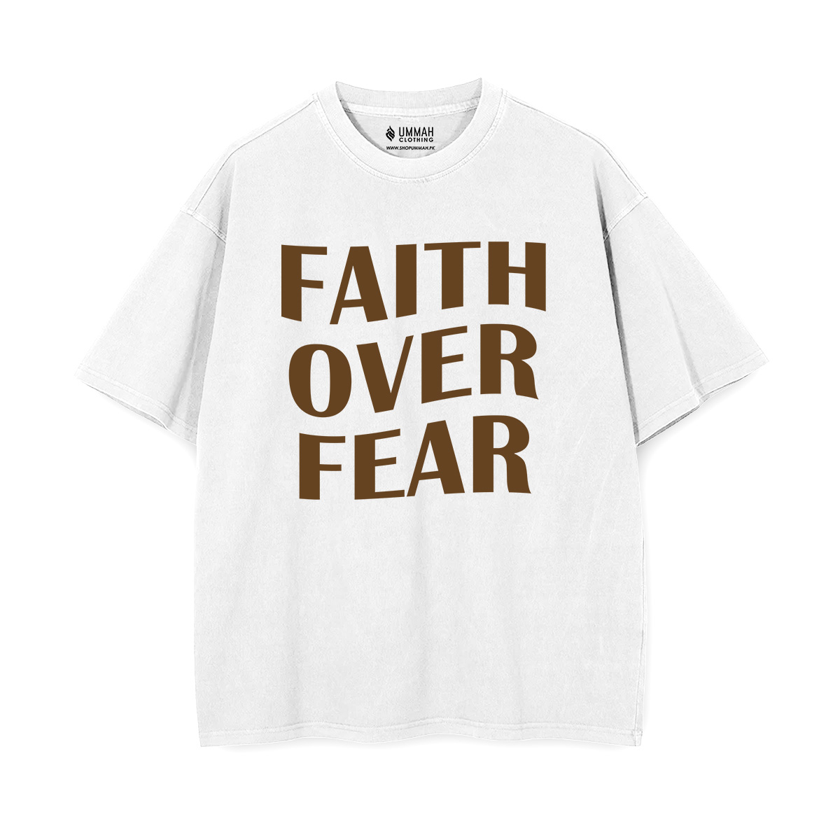 Faith Over Fear Oversized Drop Shoulder Shirt