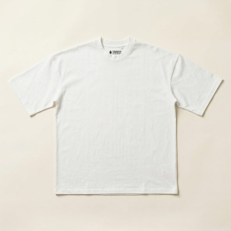 Blank 100% cotton oversized shirt — plain relaxed fit everyday tee